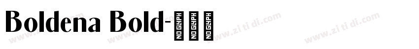 Boldena Bold字体转换